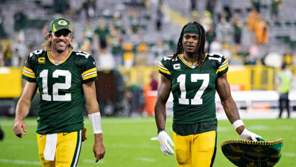 Aaron Rodgers and Davante Adams