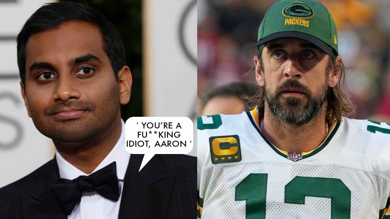 “Aaron Rodgers is a f**king idiot,” Aziz Ansari rips into Packers QB for his anti-vax stance