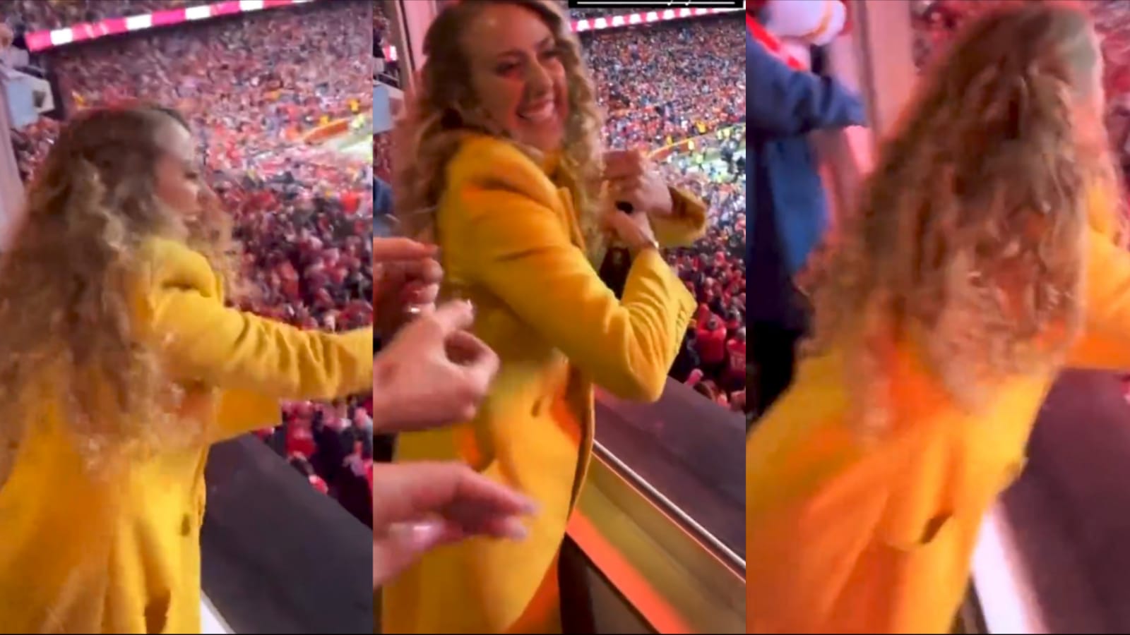 “Joe Burrow should demolish Chiefs”- Furious NFL fans want Patrick Mahomes wife to be banned from games for spraying Champagne on people after winning over Bills