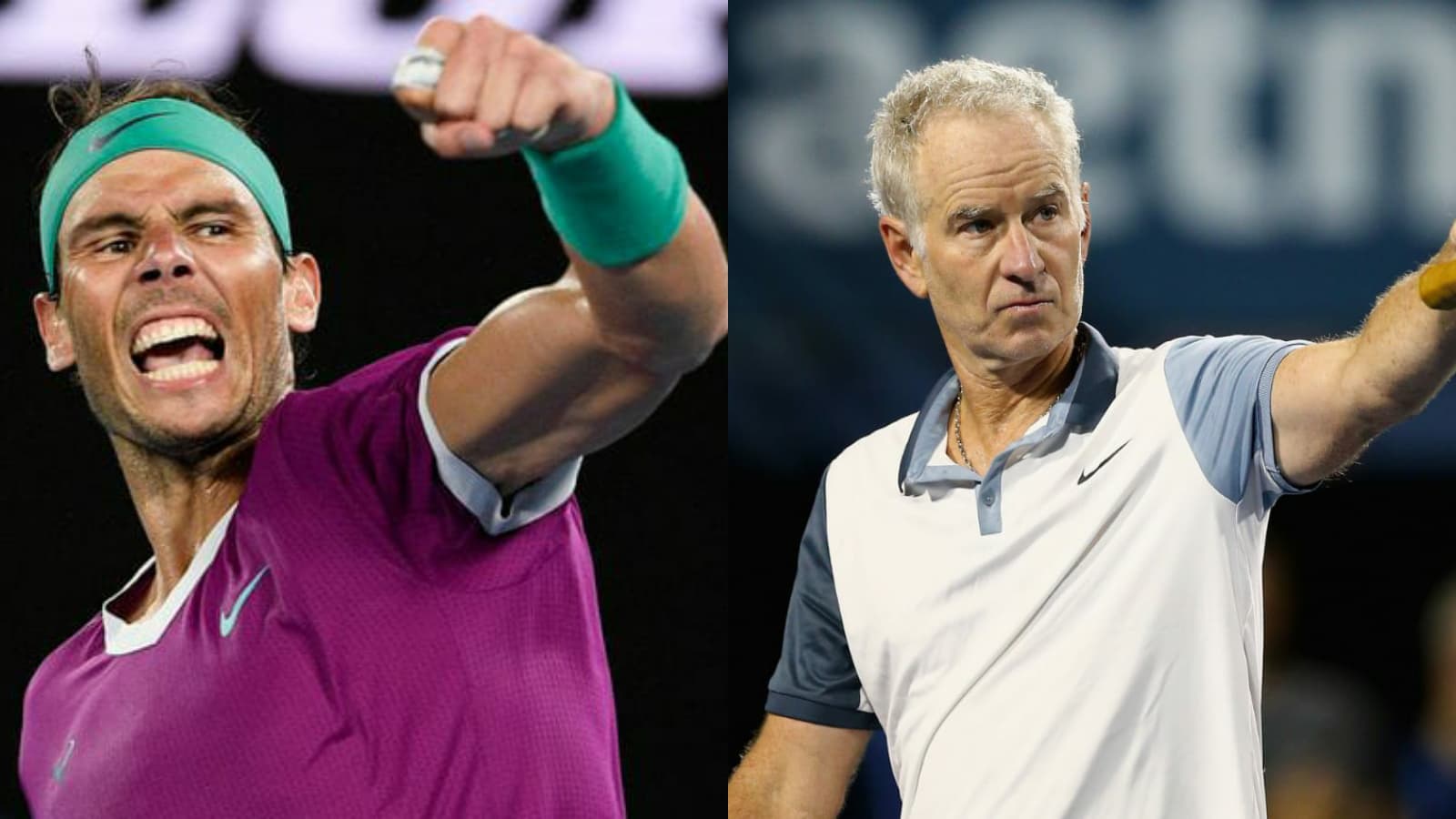 “Unbelievably nice people,” John McEnroe contrasts his on-court personality with the likes of Rafael Nadal