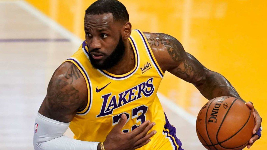 LeBron James for the Lakers 