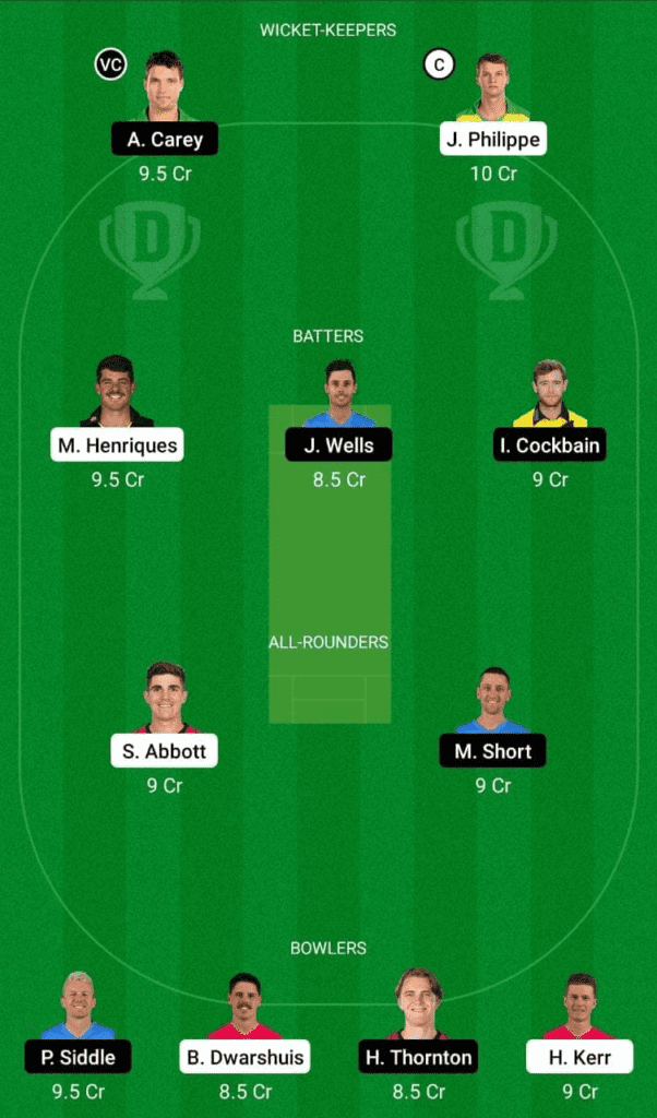 Dream 11 Fantasy Team 2 For SIX vs STR