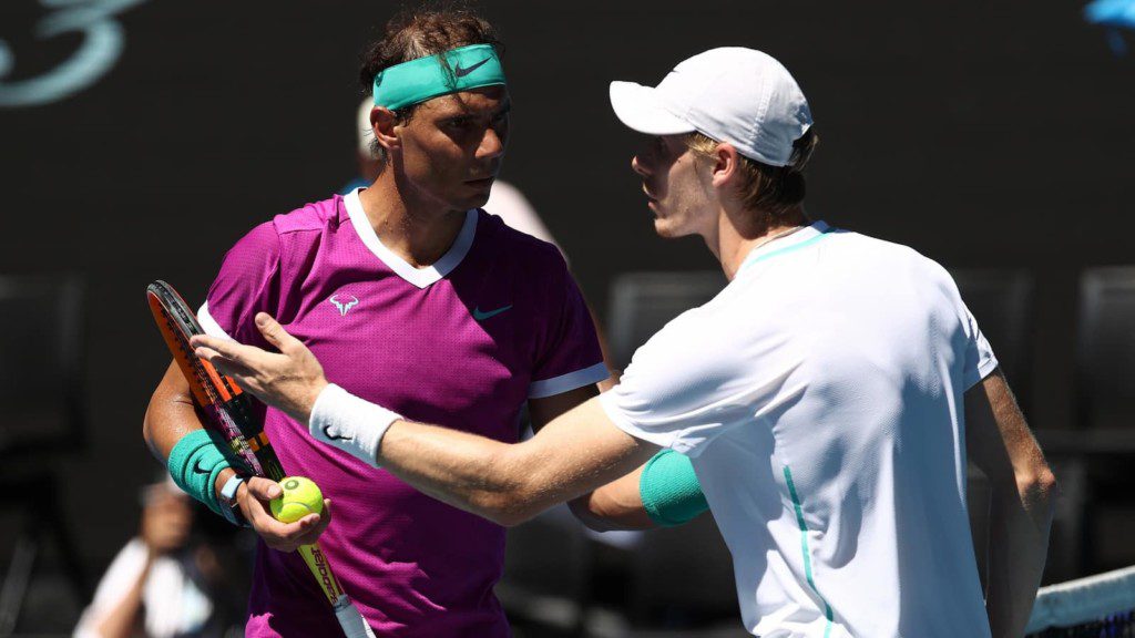 Rafael Nadal and Denis Shapovalov