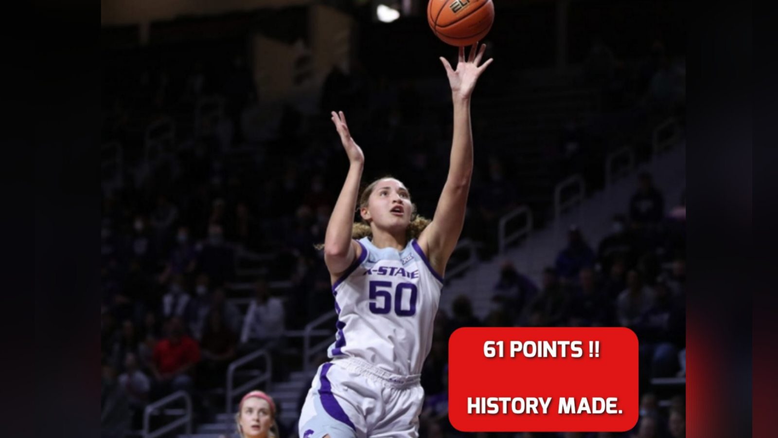 Kansas State’s Ayoka Lee breaks 35 years old scoring record of NCAA Divison-1 women’s college basketball