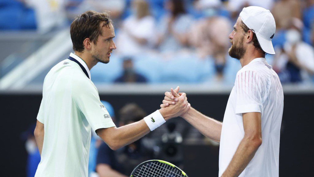 Daniil Medvedev and Maxime Cressy