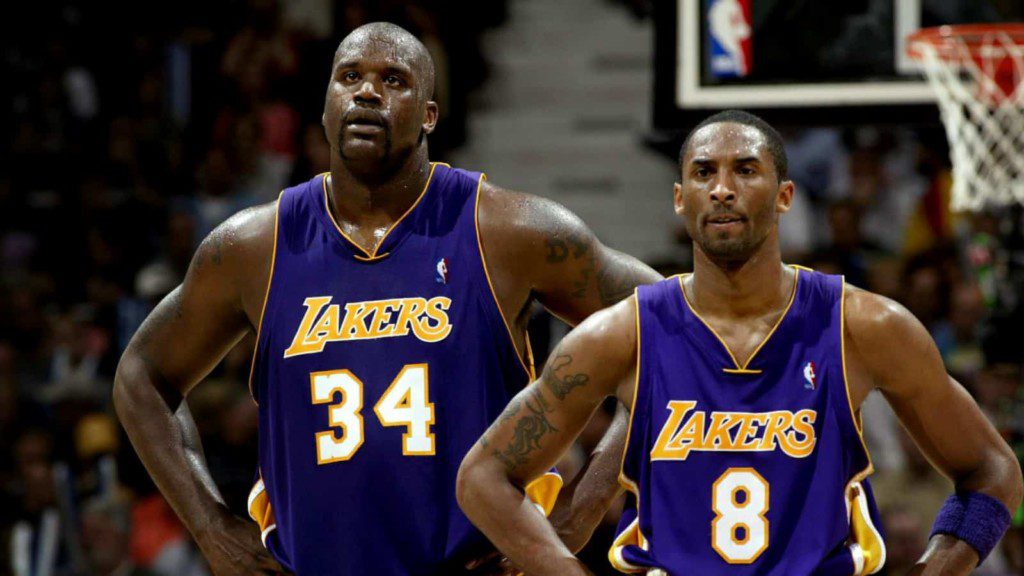 Shaq O'Neal and Kobe Bryant