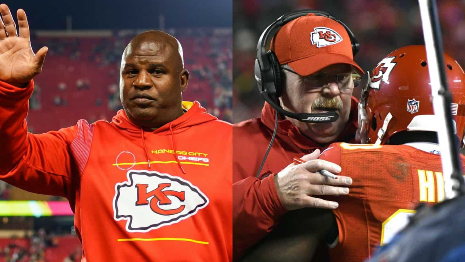 “They’re getting some juice with EB,” Chiefs HC Andy Reid heaps PRAISE on Eric Bieniemy following his move to the Commanders after Super Bowl success