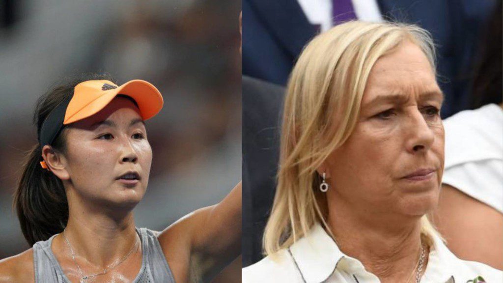 Peng Shuai and Martina Navratilova