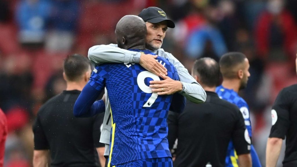 Thomas Tuchel and Romelu Lukaku