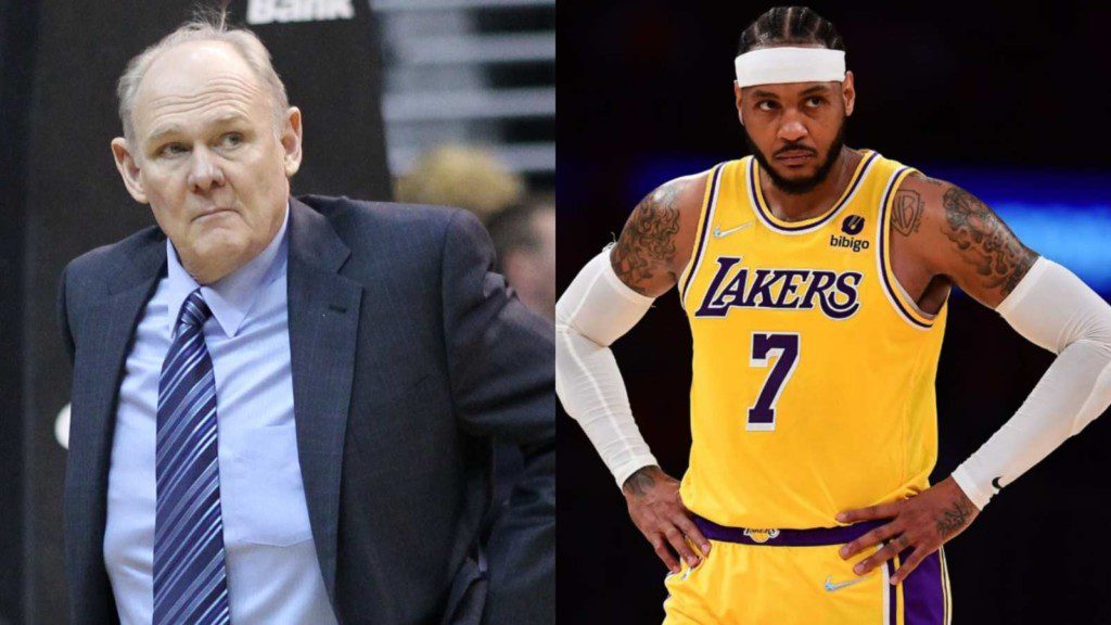 George Karl and Carmelo Anthony