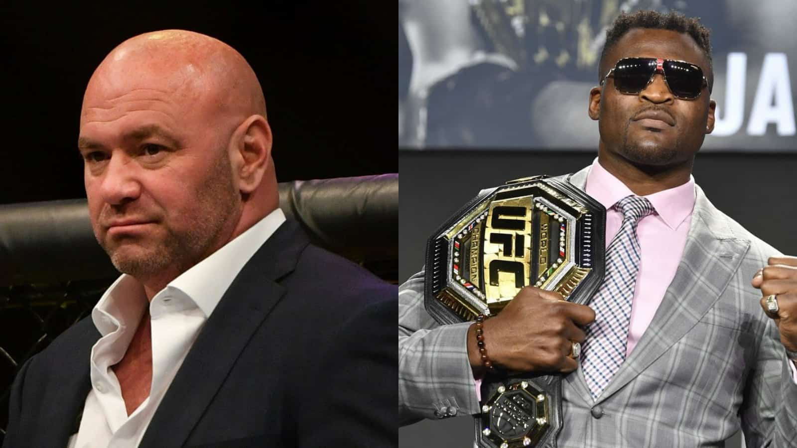 “He ain’t some racist dude”- Francis Ngannou’s team responds to Dana White’s belt and press conference snub