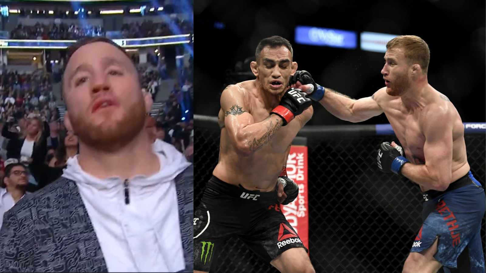 Watch: Former rivals Tony Ferguson and Justin Gaethje share the same spot for UFC 270