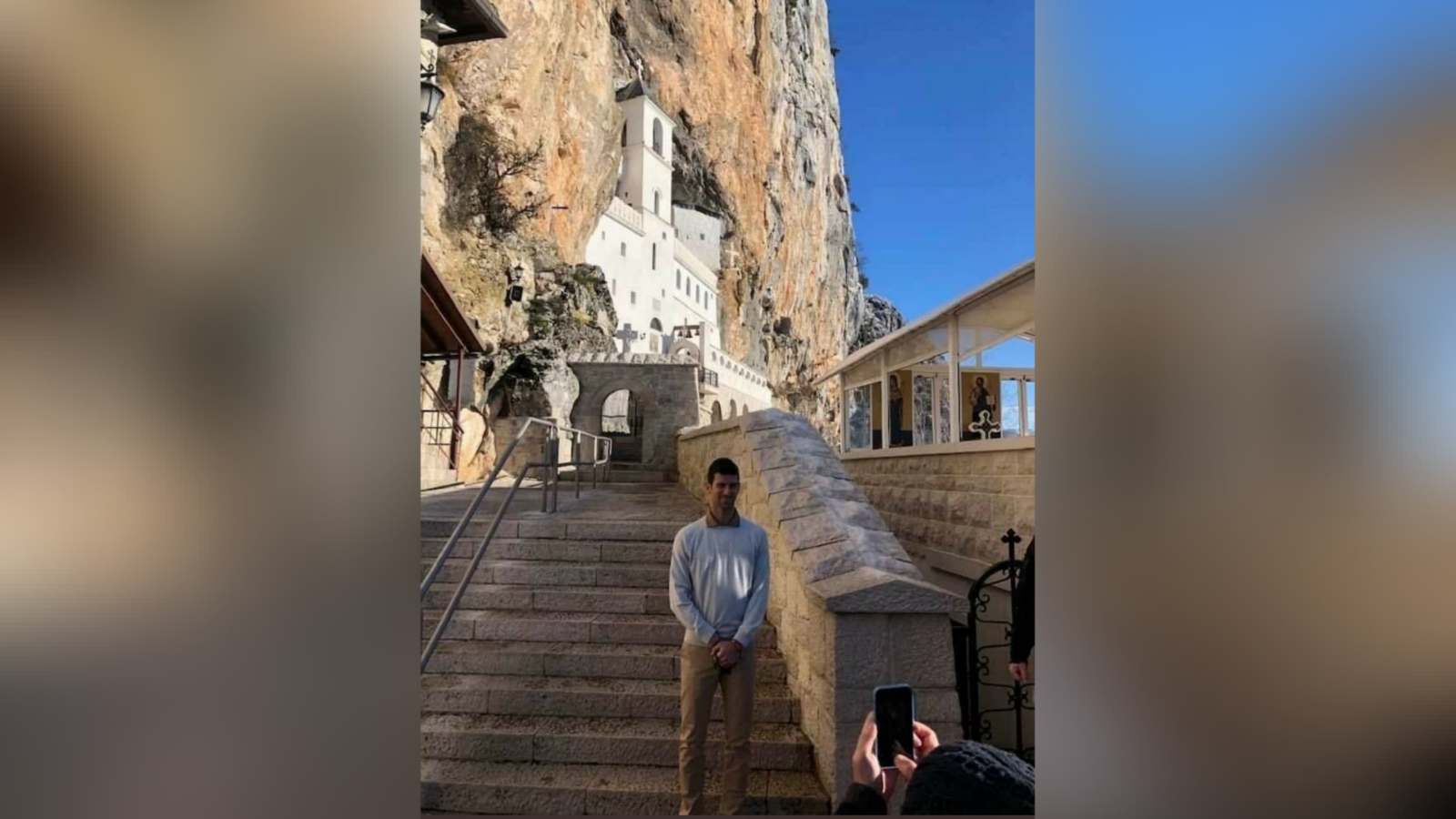 ‘Right place to be at!’ Novak Djokovic seeks peace on his visit to a monastery in Montenegro after Australian Open 2022 chaos