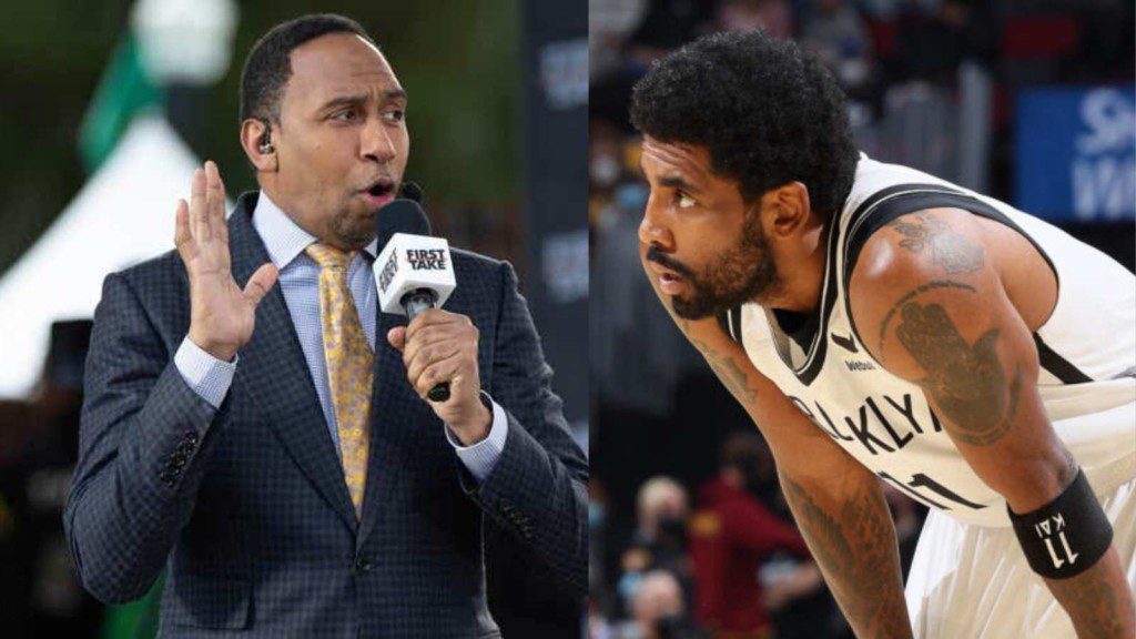 Stephen A Smith and Kyrie Irving