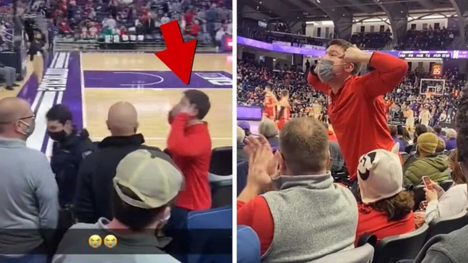 “Disgrace”- Wisconsin Badgers fan banned for making racist gestures targeting Asian students