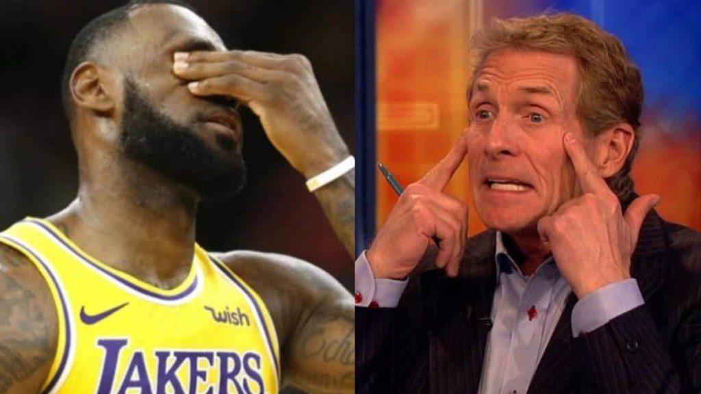 LeBron James and Skip Bayless