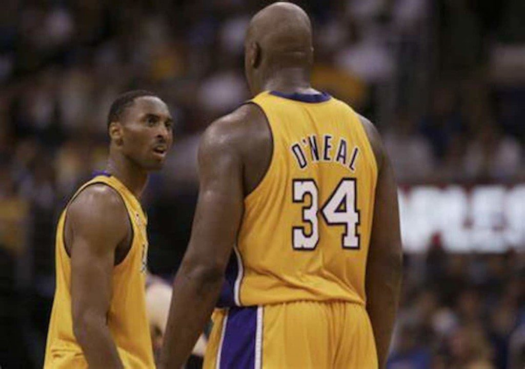 Kobe Bryant and Shaquille O'Neal