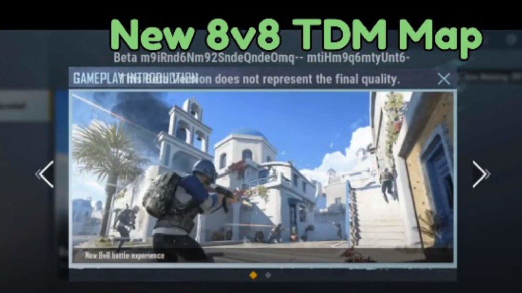 What is the expected release date of BGMI New TDM map Santorini?