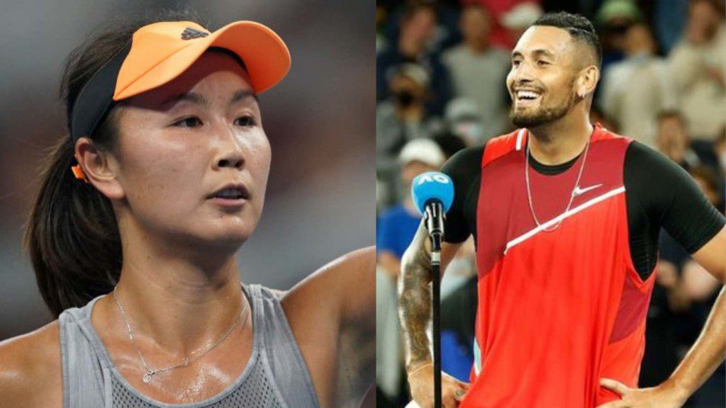 Peng Shuai and Nick Kyrgios