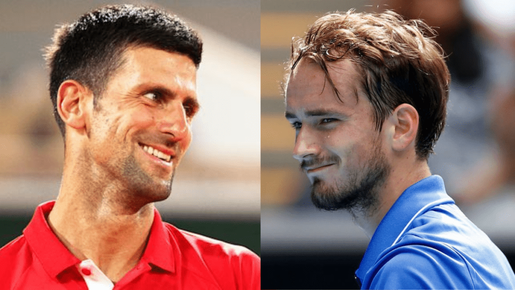 Novak Djokovic and Daniil Medvedev