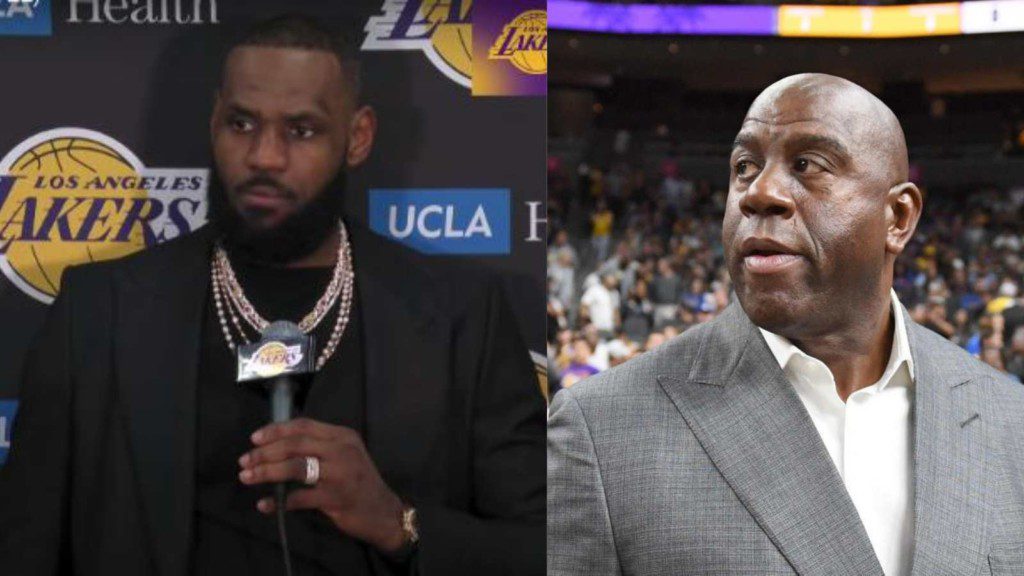 LeBron James and Magic Johnson