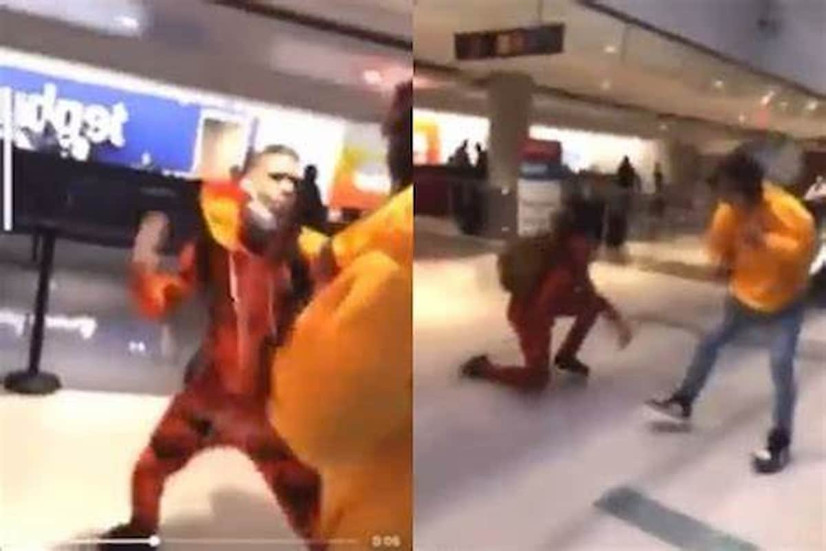 Watch: NLE Choppa fights NBA YoungBoy fan at Airport