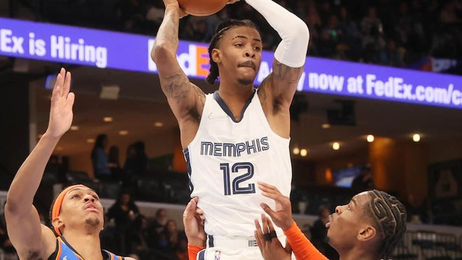 “Make him the MVP”: Fans left bamboozled after JA Morant showboats with surreal 360-degree layup