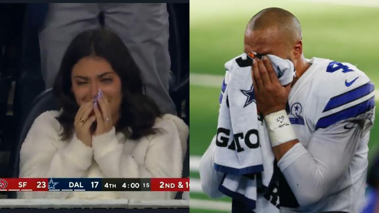 WATCH: “Heartbreaking” Cowboys fangirl cries UNCONTROLLABLY after loss against 49ers