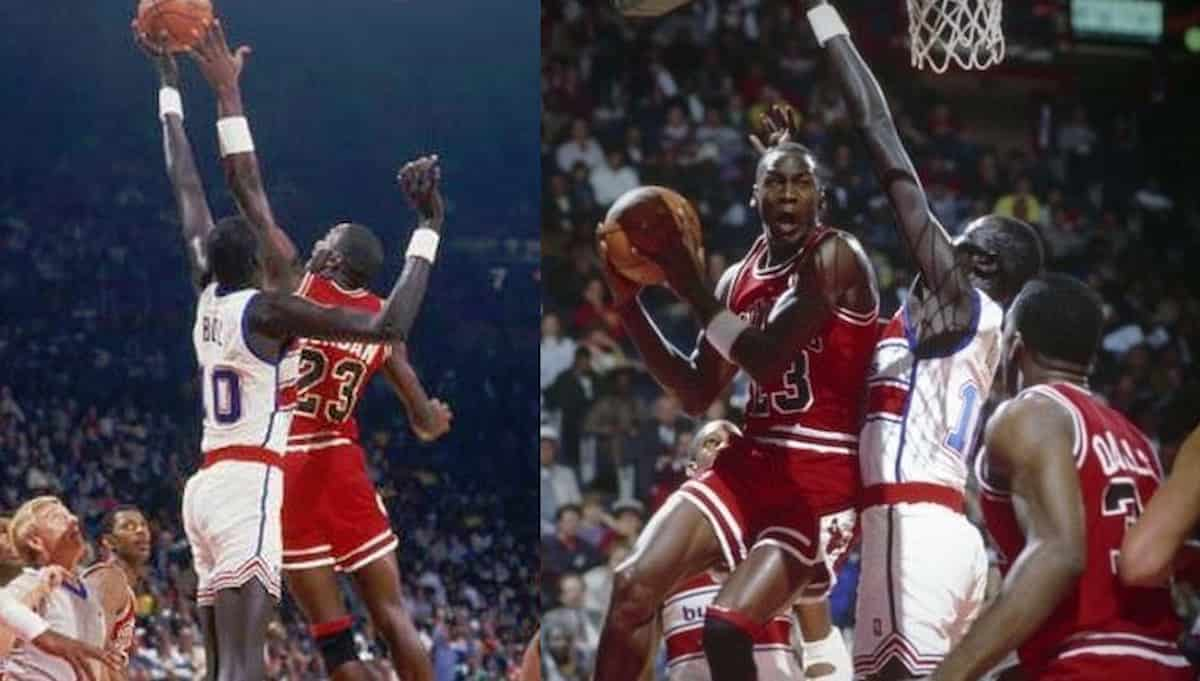 When Michael Jordan proved his G.O.A.T caliber by commanding 7’7 giant center