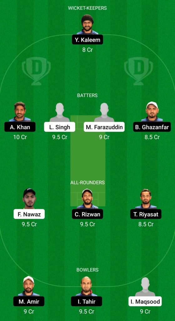 Suggested Playing XI No.2 for KAB vs IGM Dream11 Fantasy Cricket