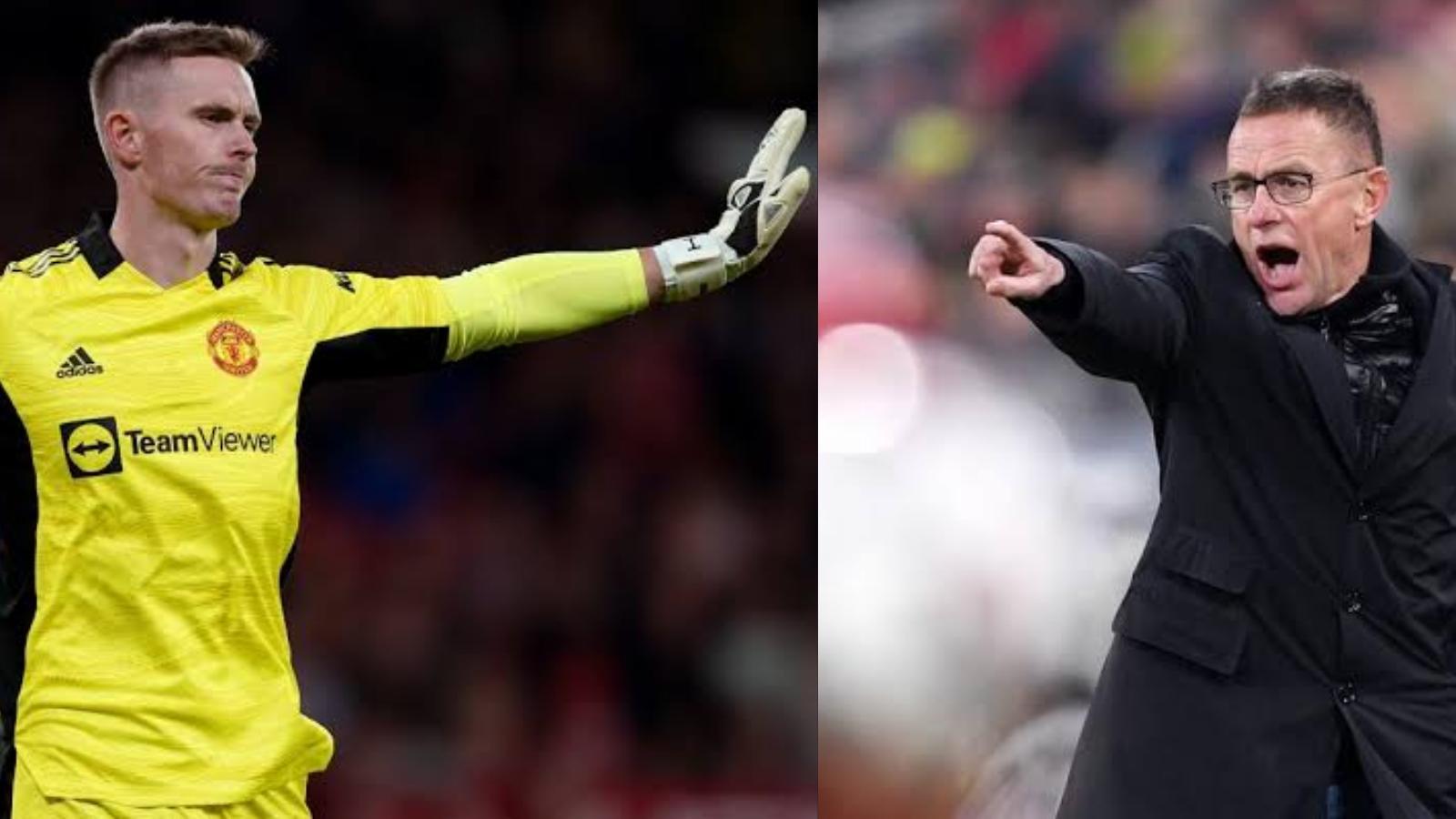 Ralf Rangnick angers Manchester United player Dean Henderson by not playing him against Aston Villa