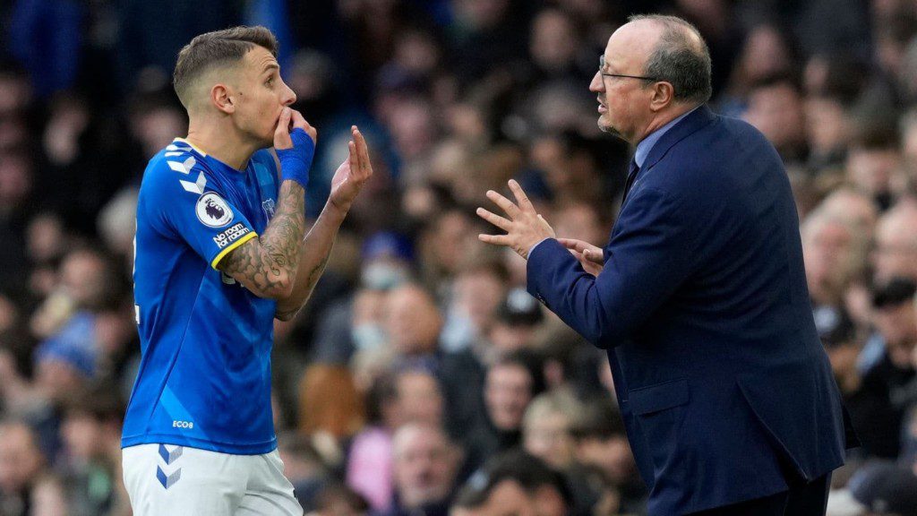 Lucas Digne and Rafa Benitez