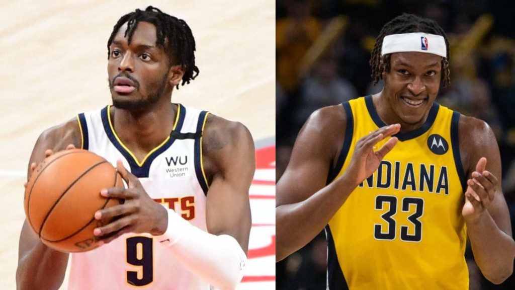 Jerami Grant and Myles Turner