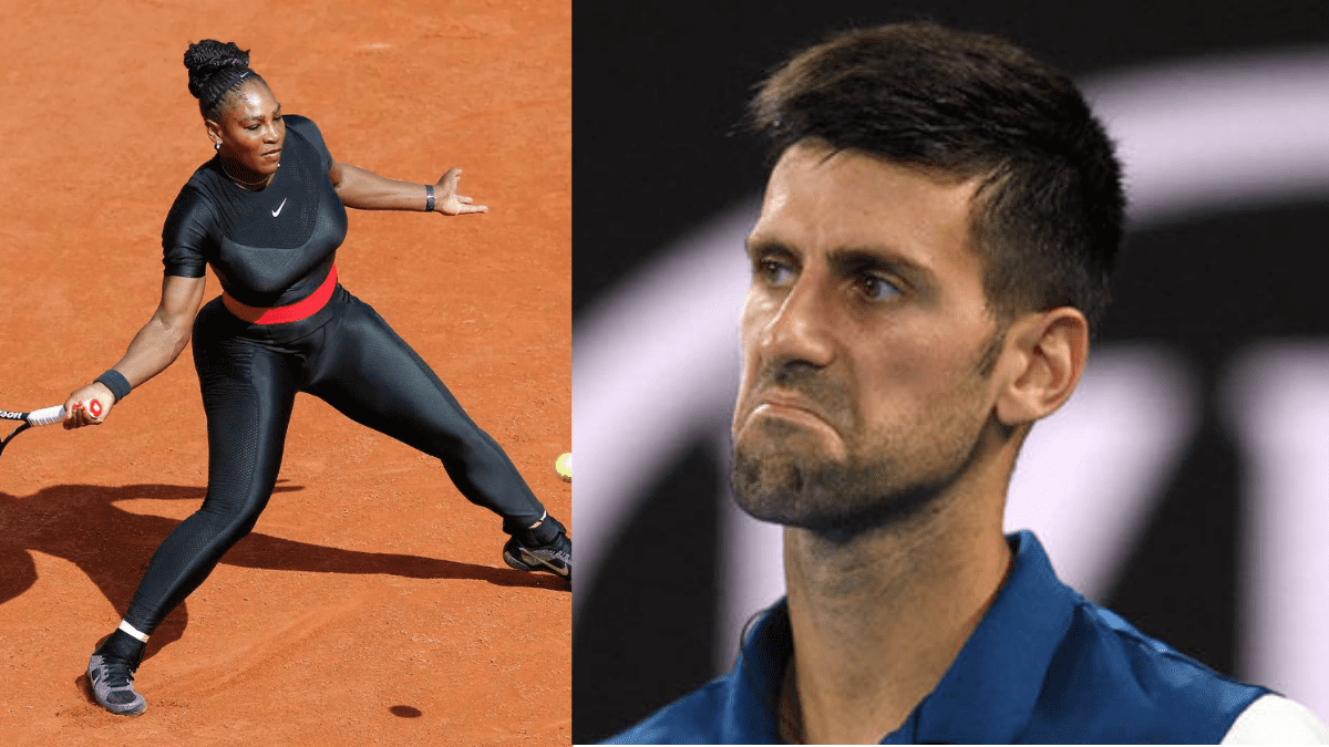 Top Journalist Calls Out French Open for allowing Novak Djokovic to play unvaccinated and exempt Serena Williams for Catsuit