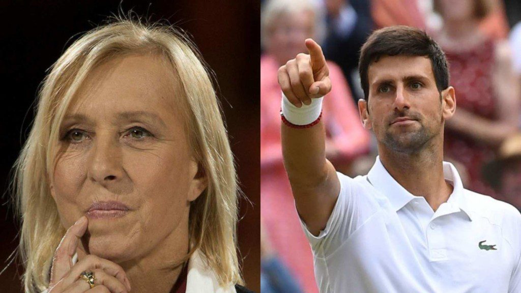 Martina Navratilova, Novak Djokovic