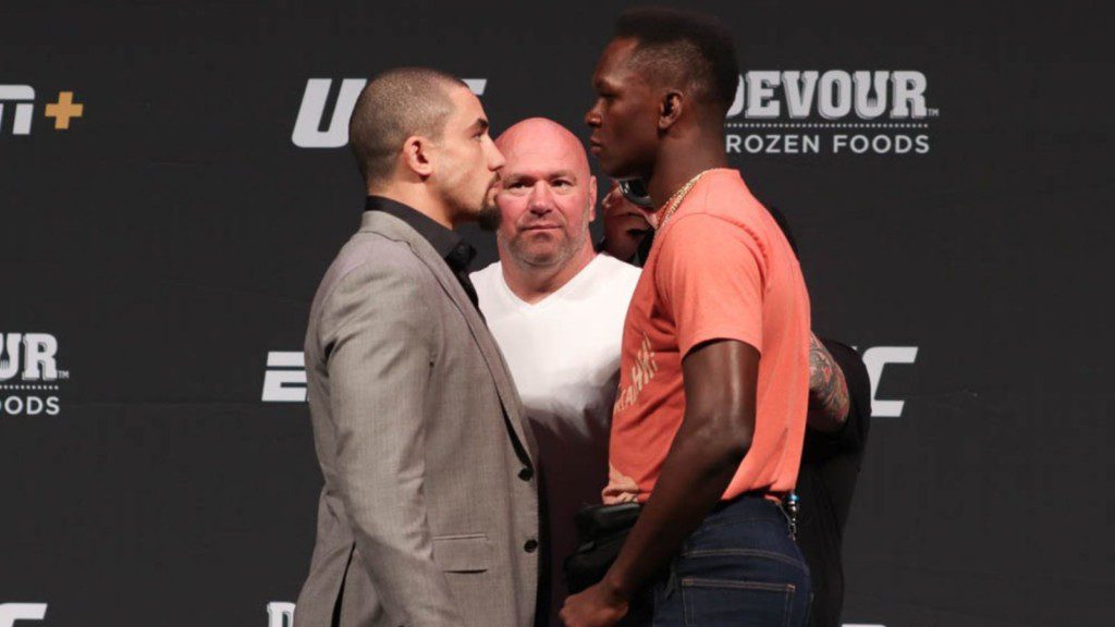 Robert Whittaker vs Israel Adesanya