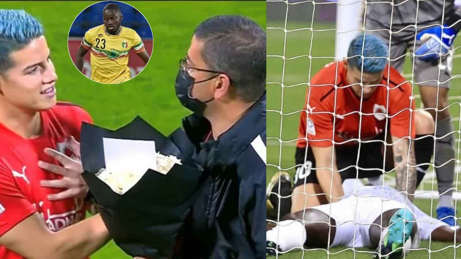 WATCH: James Rodriguez saves the life of opposition player who had Cardiac arrest on the field