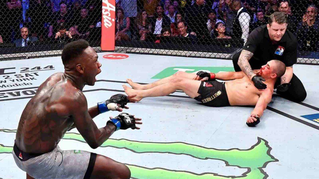 Israel Adesanya KO Robert Whittaker UFC 243