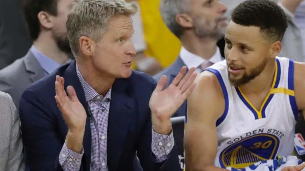 Steve Kerr and Stephen Curry