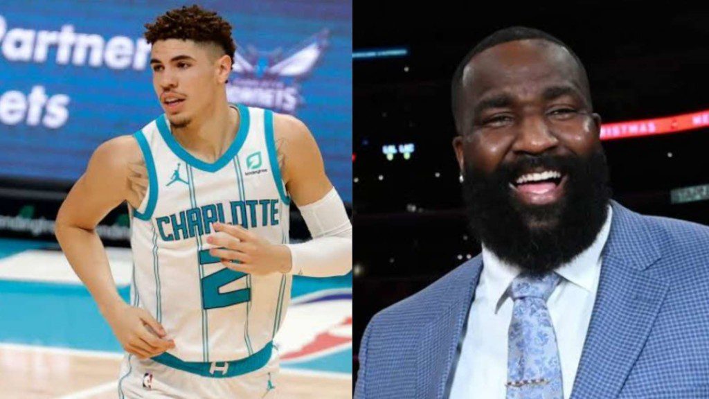 LaMelo Ball and Kendrick Perkins