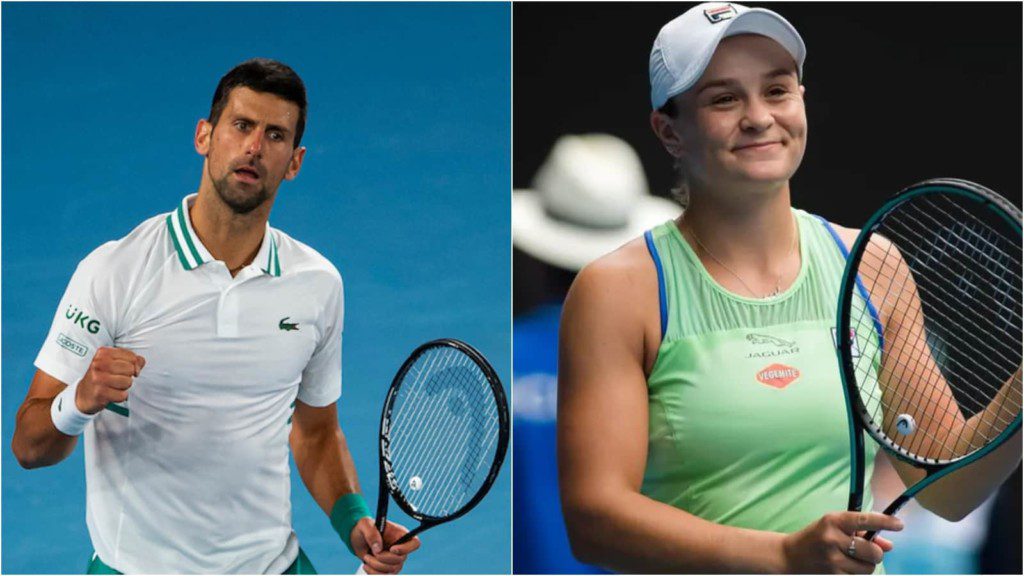 Novak Djokovic and Ash Barty - Top seeds of the 2022 Australian Open