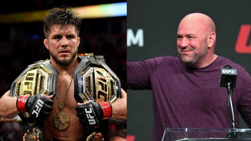 Henry Cejudo(L), Dana White(R)