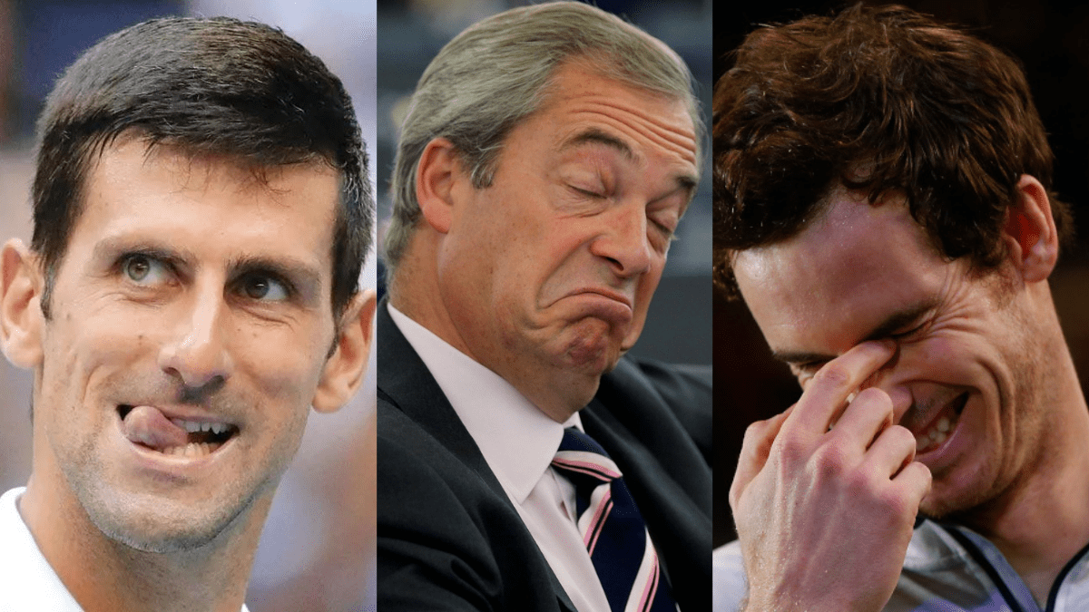 “Hypocrite” Andy Murray fires shot at Nigel Farage after his visit to Novak Djokovic’s house