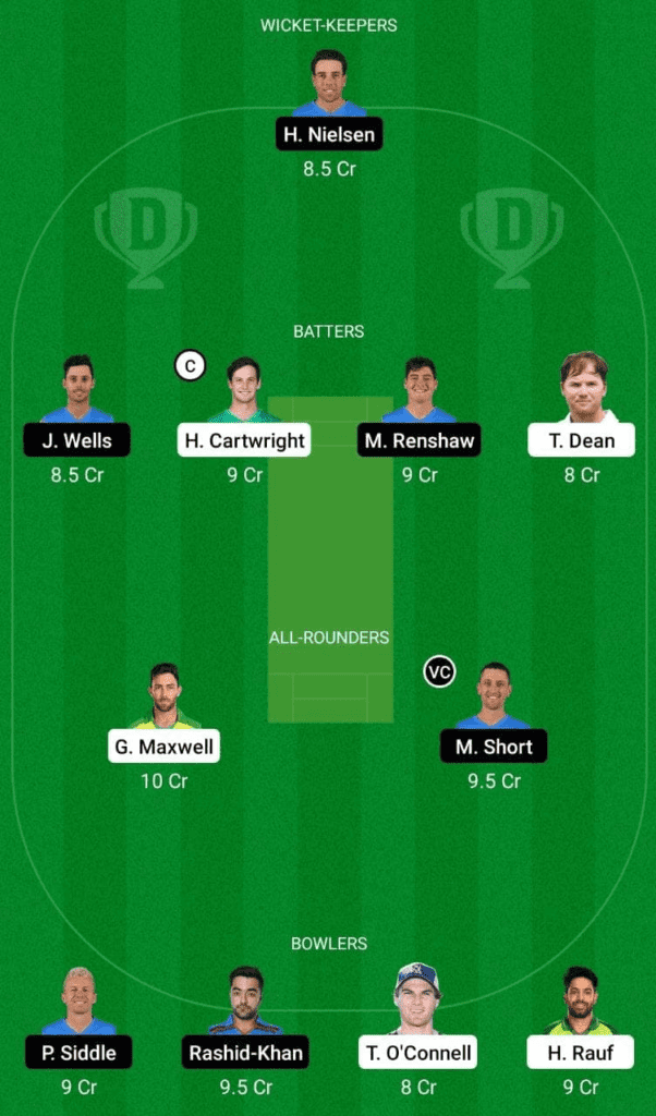 Dream 11 Fantasy Team 1 For STA vs STR