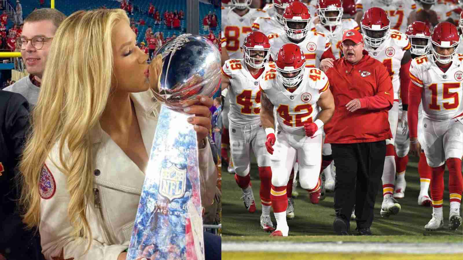 Gracie Hunt cheers for the Chiefs at the season finale game and hopes to reach the Super Bowl for the second time