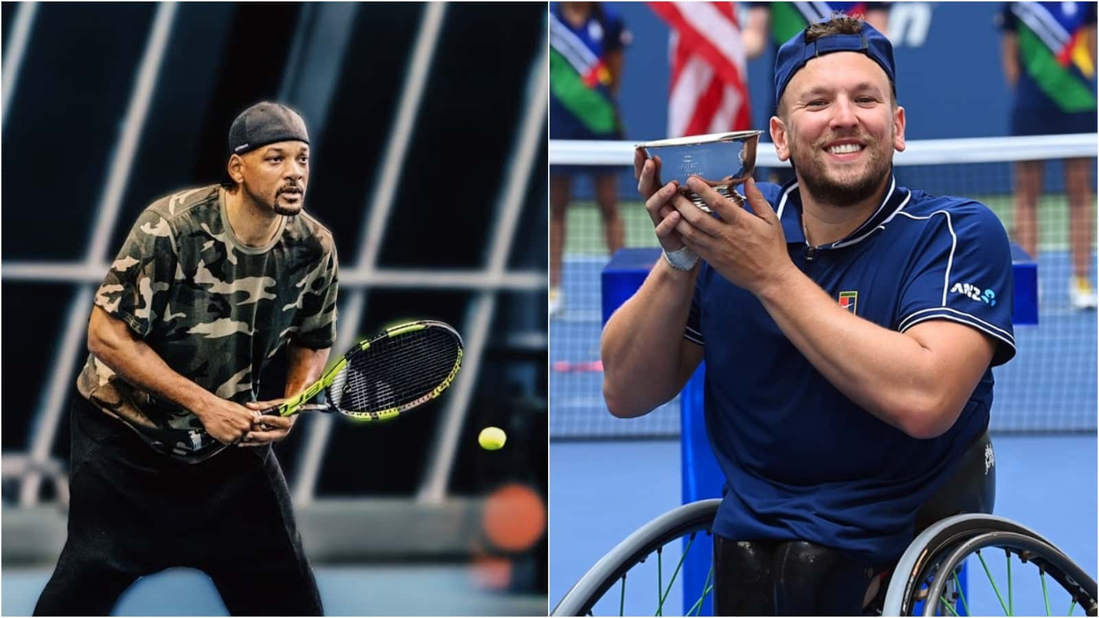 WATCH: Australian great Dylan Alcott pairs up with Will Smith for 2022 Australian Open