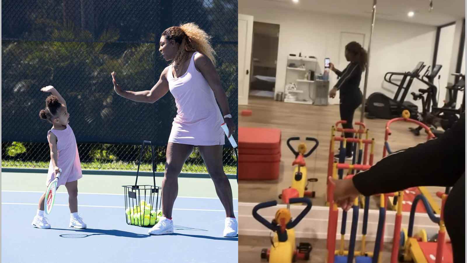 WATCH: Serena Williams shows off her Daughter’s NEW Training Equipments!