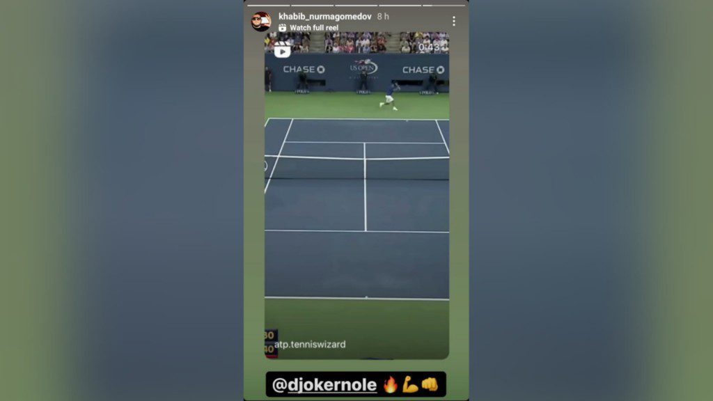 Khabib Nurmagomedov on Novak Djokovic