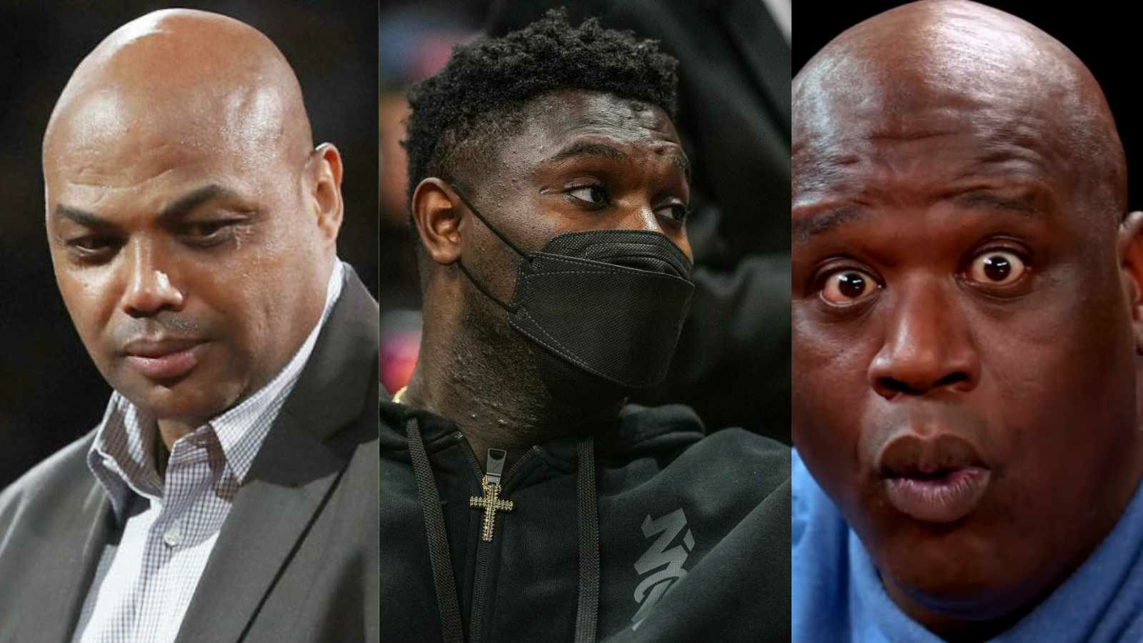 “If it tastes good, spit it out”- Charles Barkley leaves Shaq laughing on the floor by mocking Zion Williamson