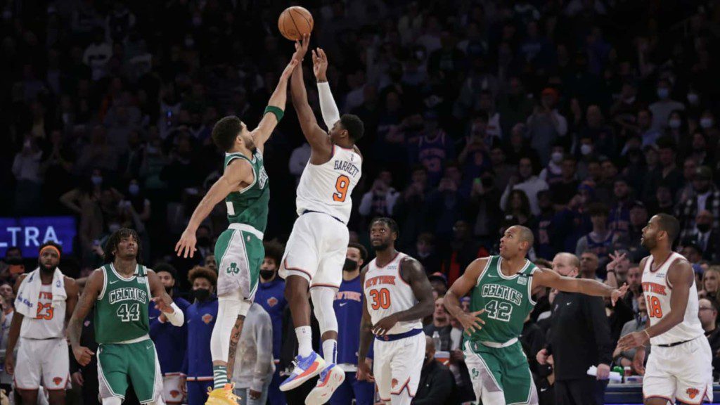 RJ Barrett buzzer beater Boston Celtics